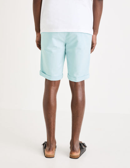 24H Stretch Cotton Bermuda Shorts_GOBELLOBM_BLEU CIEL_04