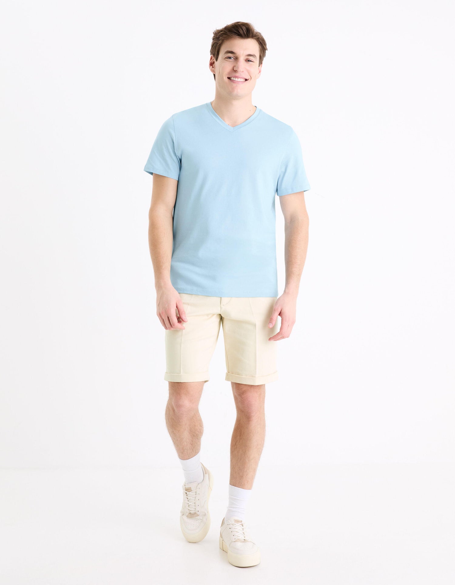 24H Stretch Cotton Bermuda Shorts_GOBELLOBM_NATURAL_02