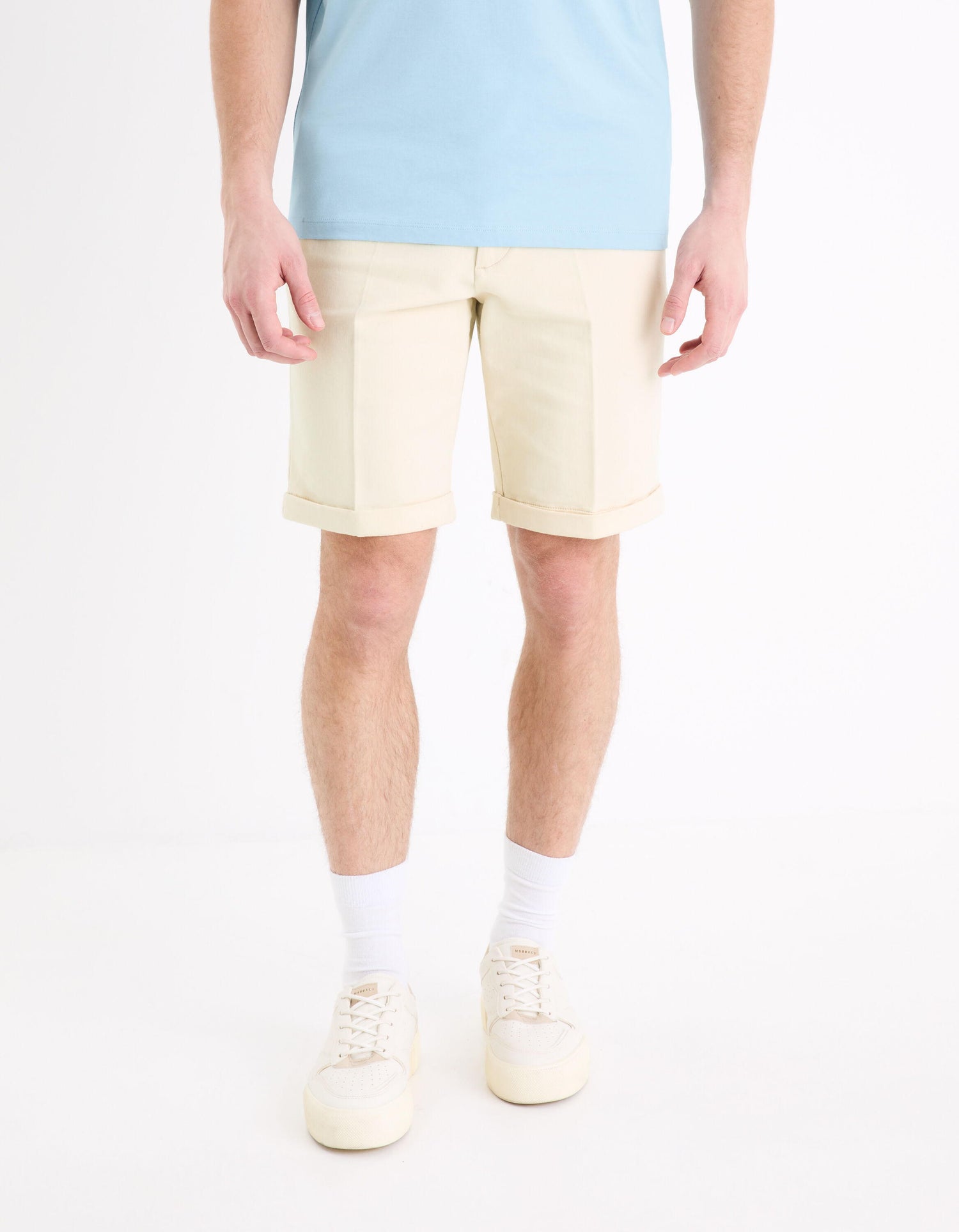 24H Stretch Cotton Bermuda Shorts_GOBELLOBM_NATURAL_03