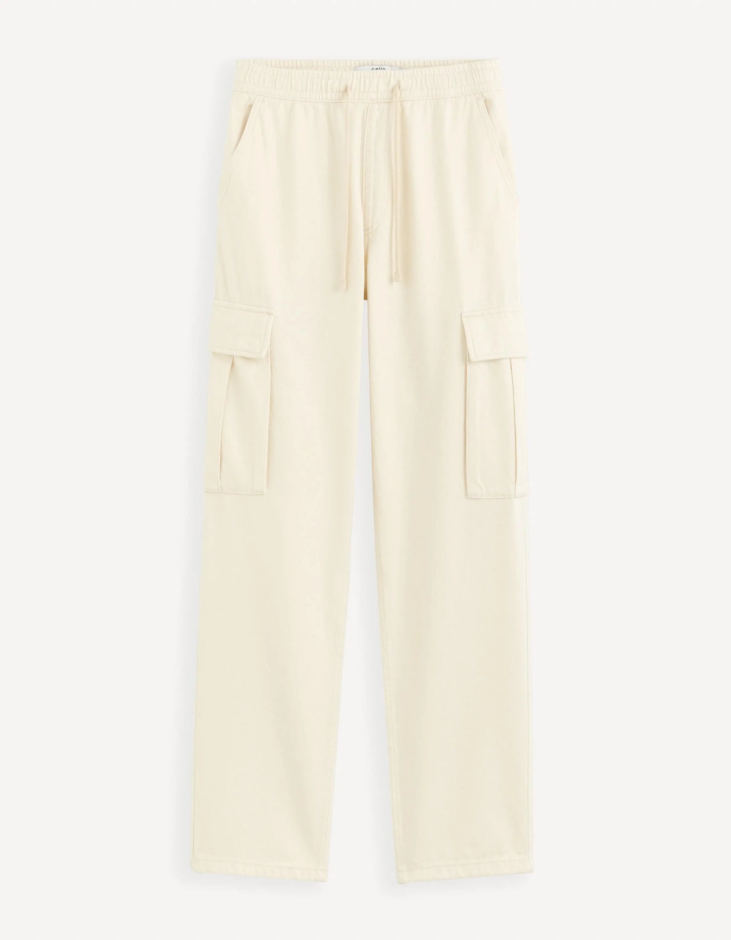 100% Cotton Cargo Jeans_GOCARGO1_ECRU_01