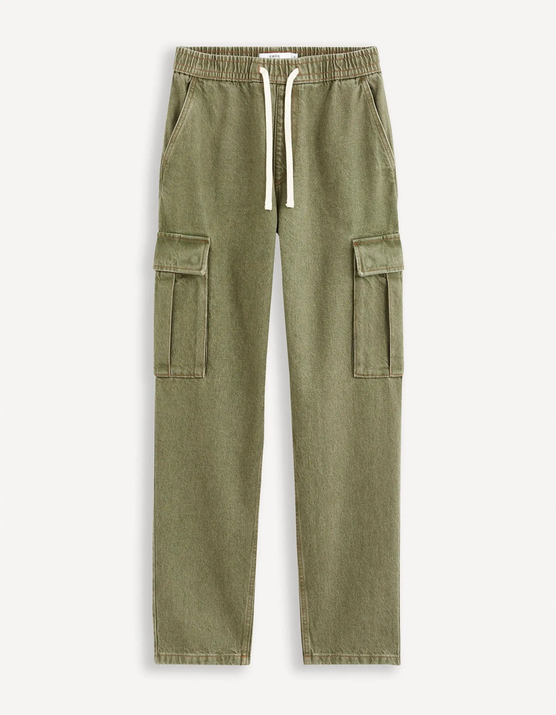 100% Cotton Cargo Jeans_GOCARGO1_KAKI_01