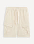 Cotton Cargo Bermuda Shorts_GOCARGOBM_ECRU_01