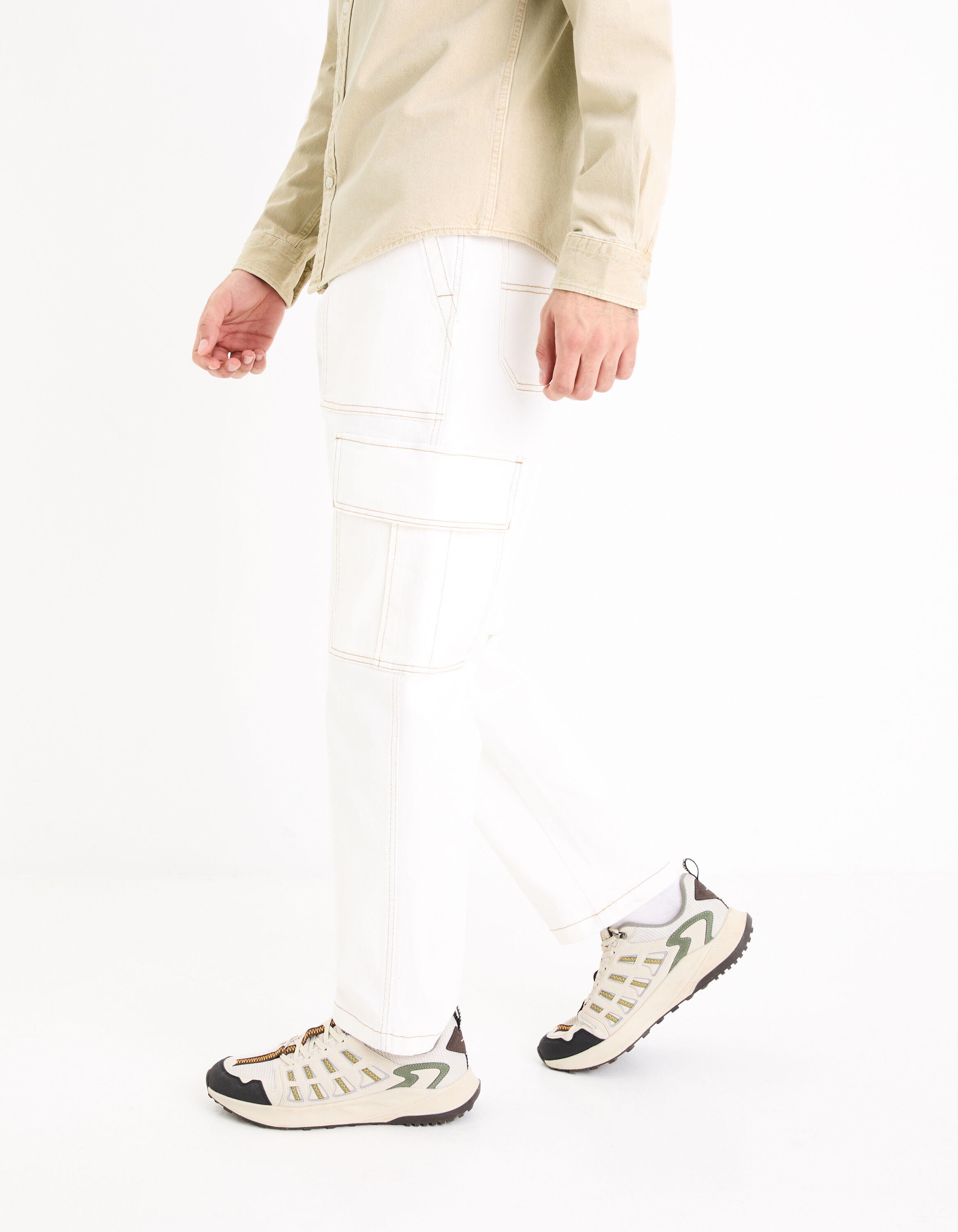 Loose Stretch Cotton Cargo Pants_GOCONTRAST_ECRU_05