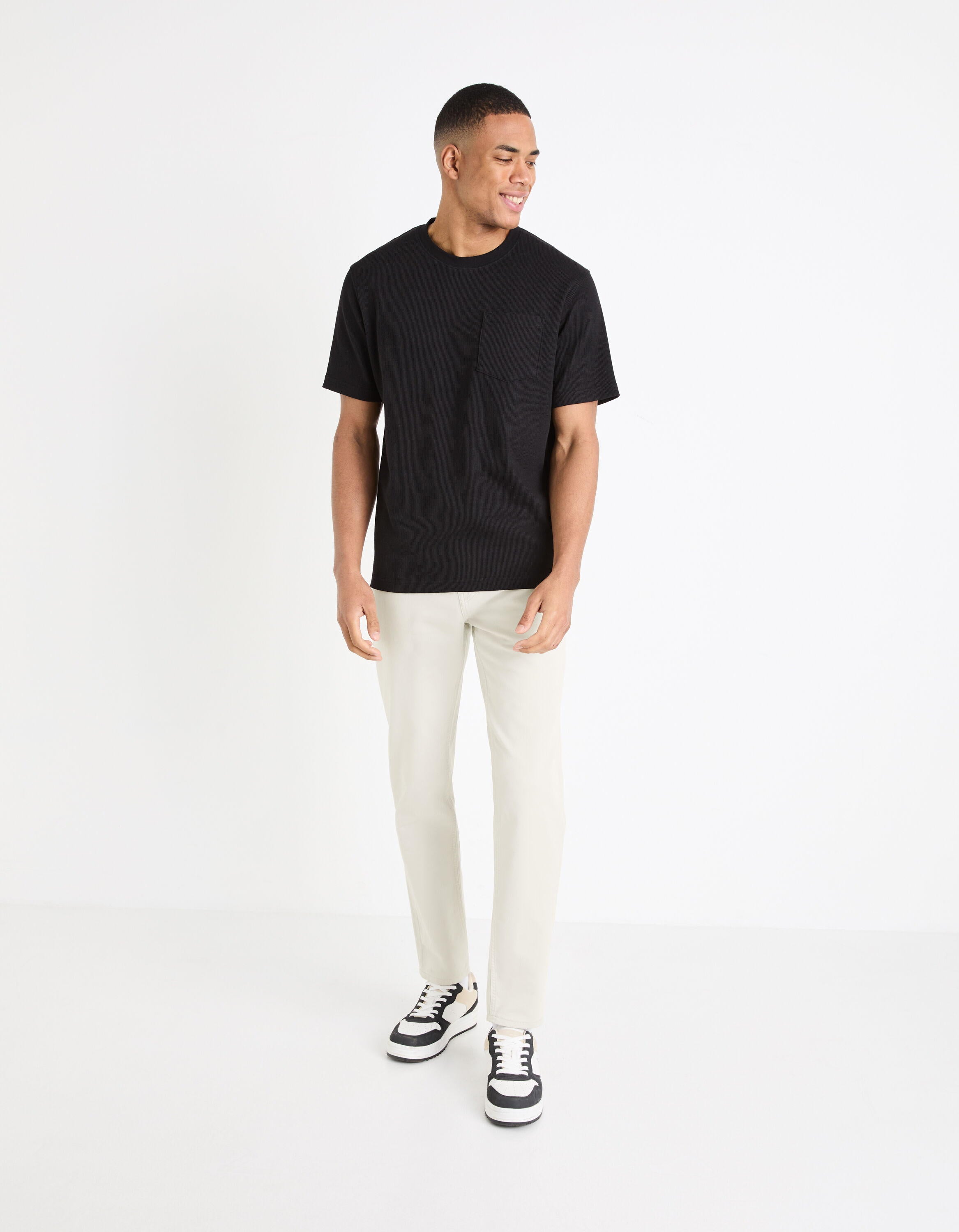 Slim Stretch Pants_GOFIVE_BEIGE CLAIR_02