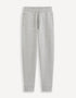 Regular Cotton Blend Jogging Pants_GOPIQUET_HEATHER GREY_01