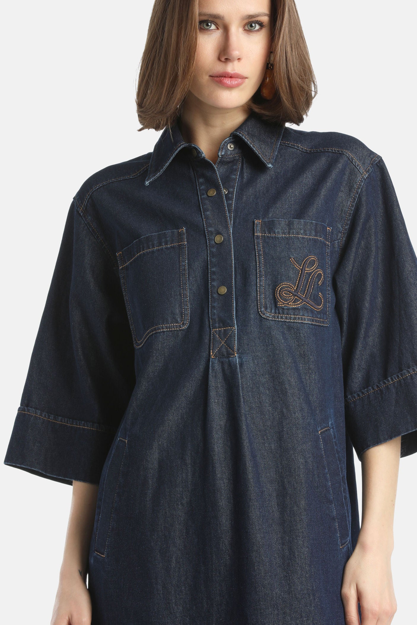 Luisa Spagnoli_Blu_Goria - Denim Minidress_GORIA_1232_03