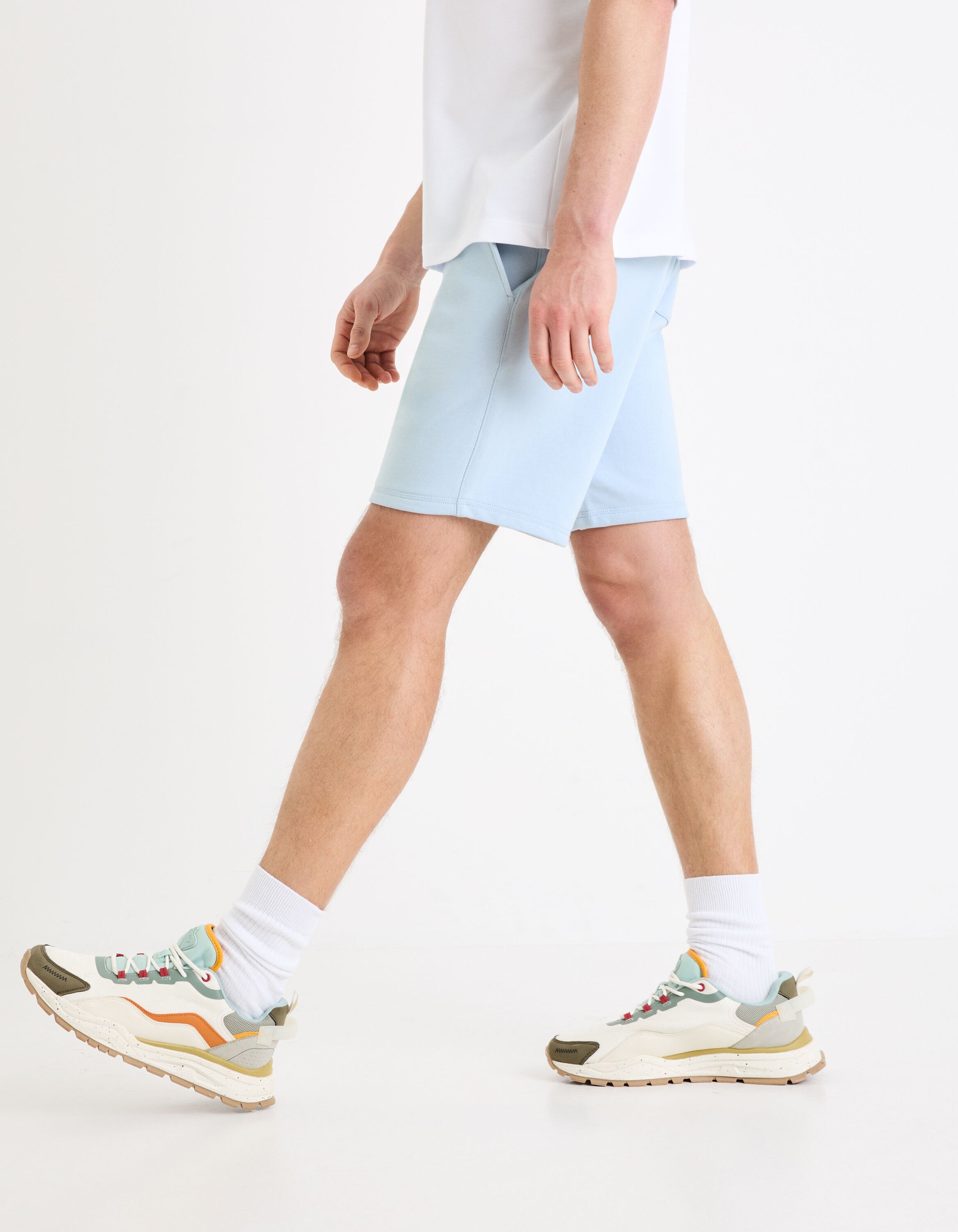 Fleece Shorts - Sky Blue_05