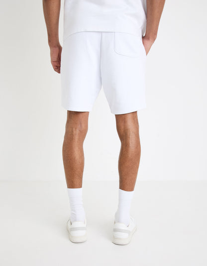 Fleece Shorts - White_04