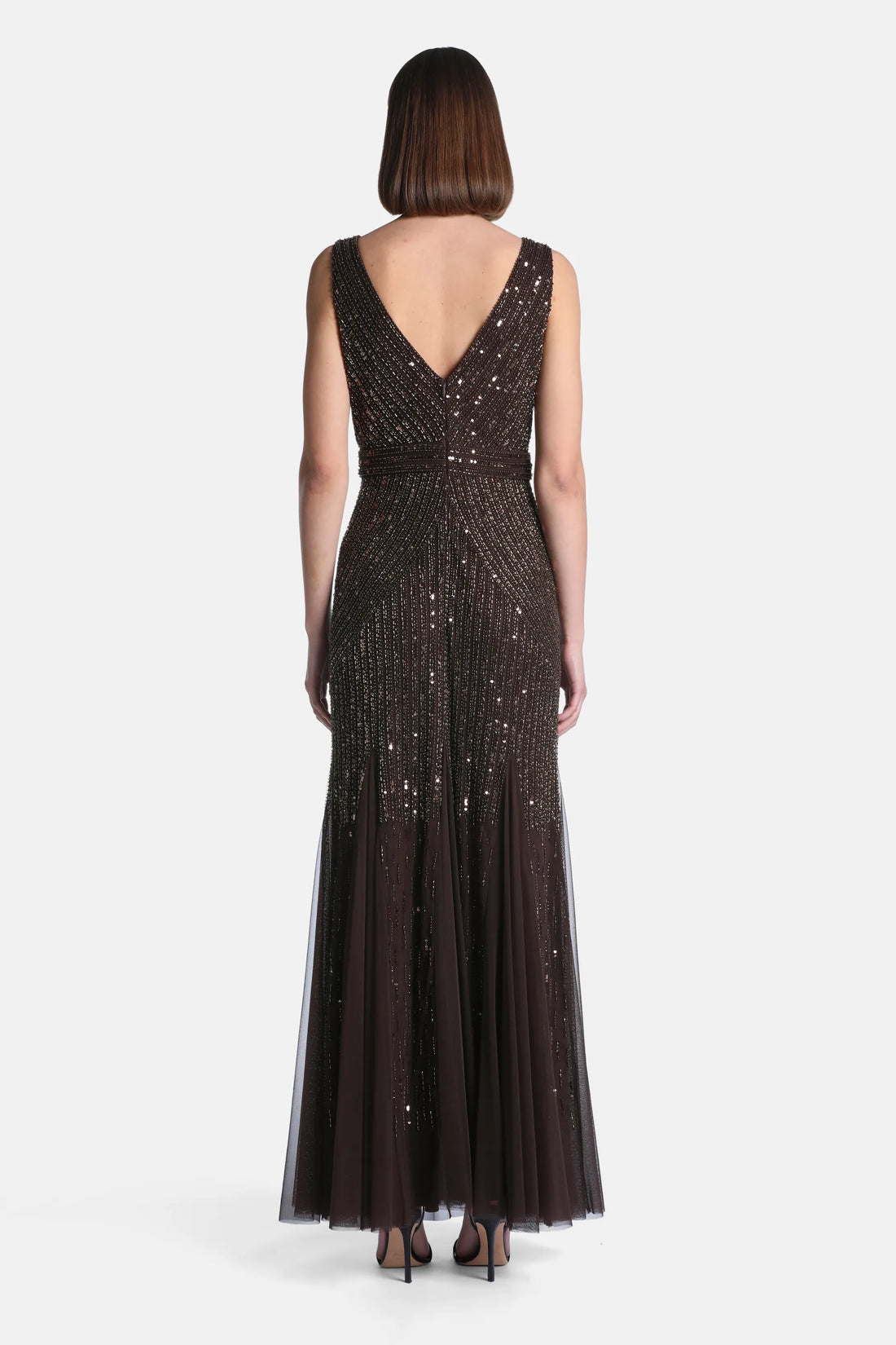 Luisa Spagnoli Gianduia Women Gradis Elegant Maxi Dress with AppliquŽs SKU: GRADIS_0966 Image 02