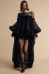 Luisa Spagnoli_Nero/Nero_Grammatura - Minidress with Train Ð Fashion Show_GRAMMATURA_0101 0101_01