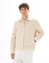 Celio_Ecru_100% Cotton Zipped Jacket with Shirt Collar_GUDEAN_ECRU_01