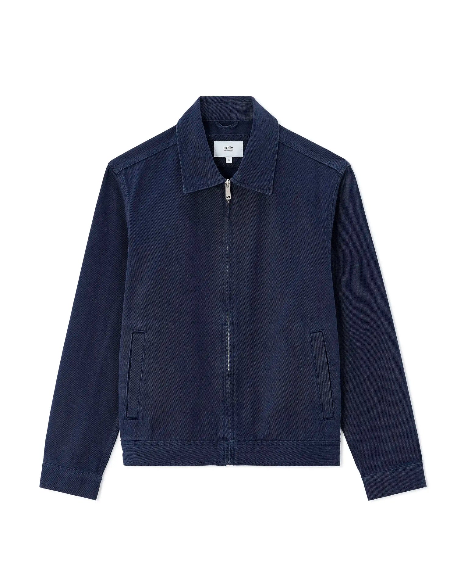 Celio_Navy 1_100% Cotton Zip-Up Shirt Collar Jacket_GUDEAN_NAVY 1_05