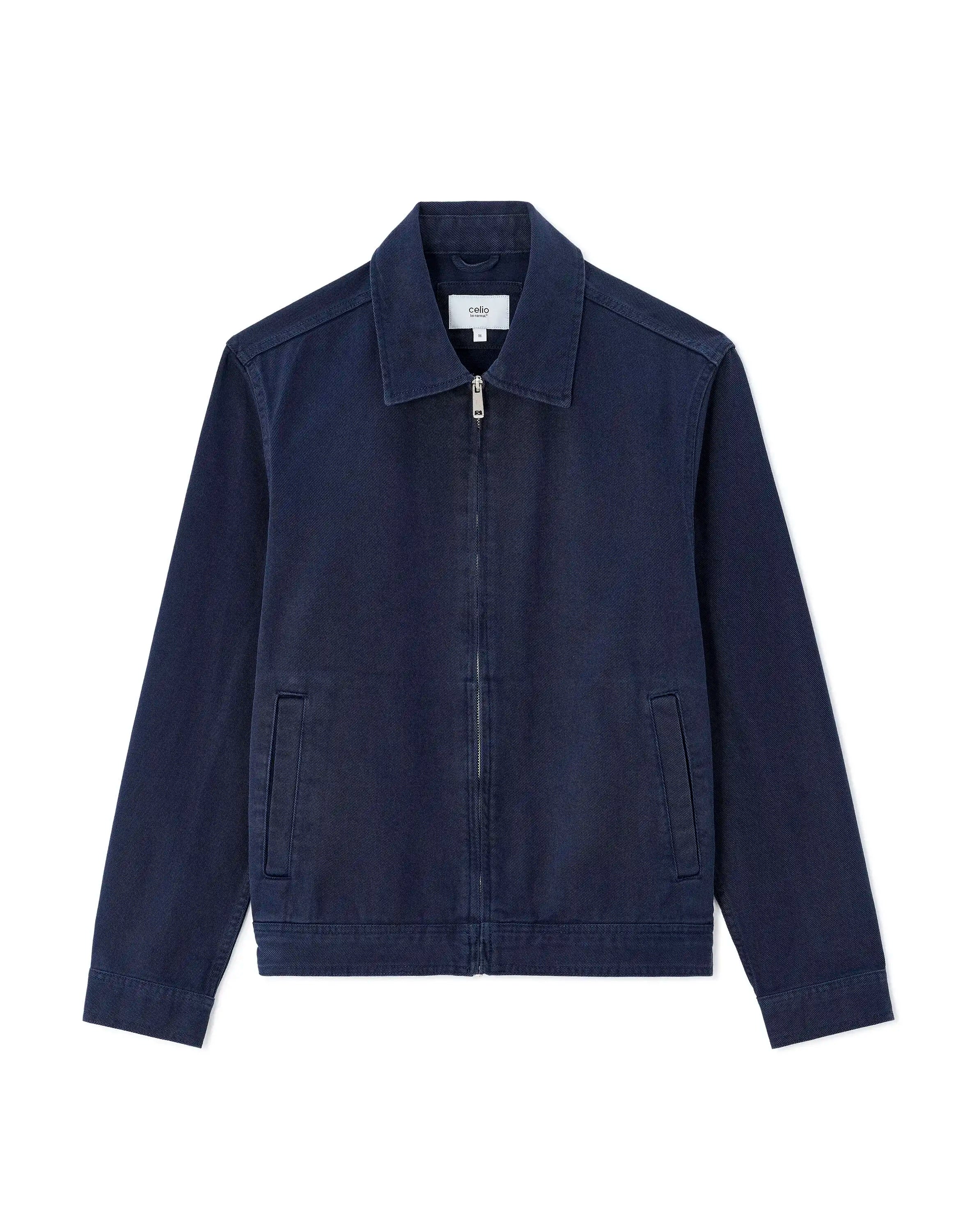 Celio_Navy 1_100% Cotton Zip-Up Shirt Collar Jacket_GUDEAN_NAVY 1_05