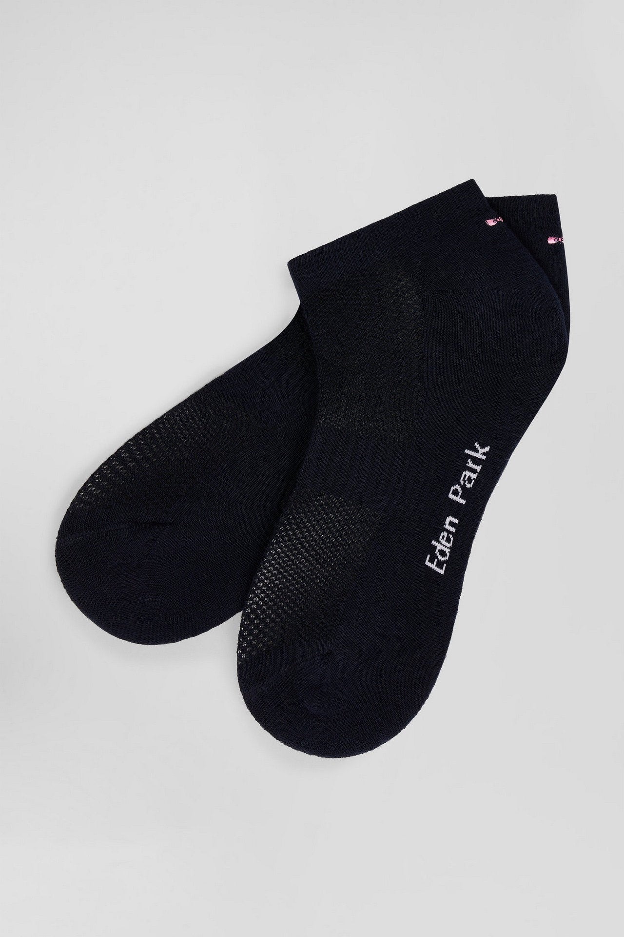 Navy Blue Stretch Cotton Low-Cut Socks_H24ACTCH0003_BLF_03