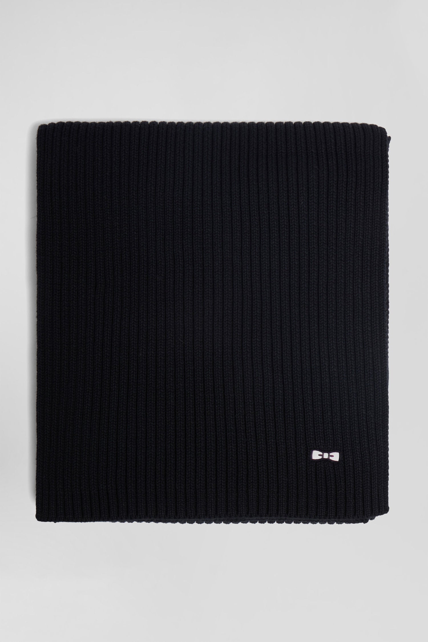 Black Plain Cotton Scarf_H24ACTEC0001_NO_03