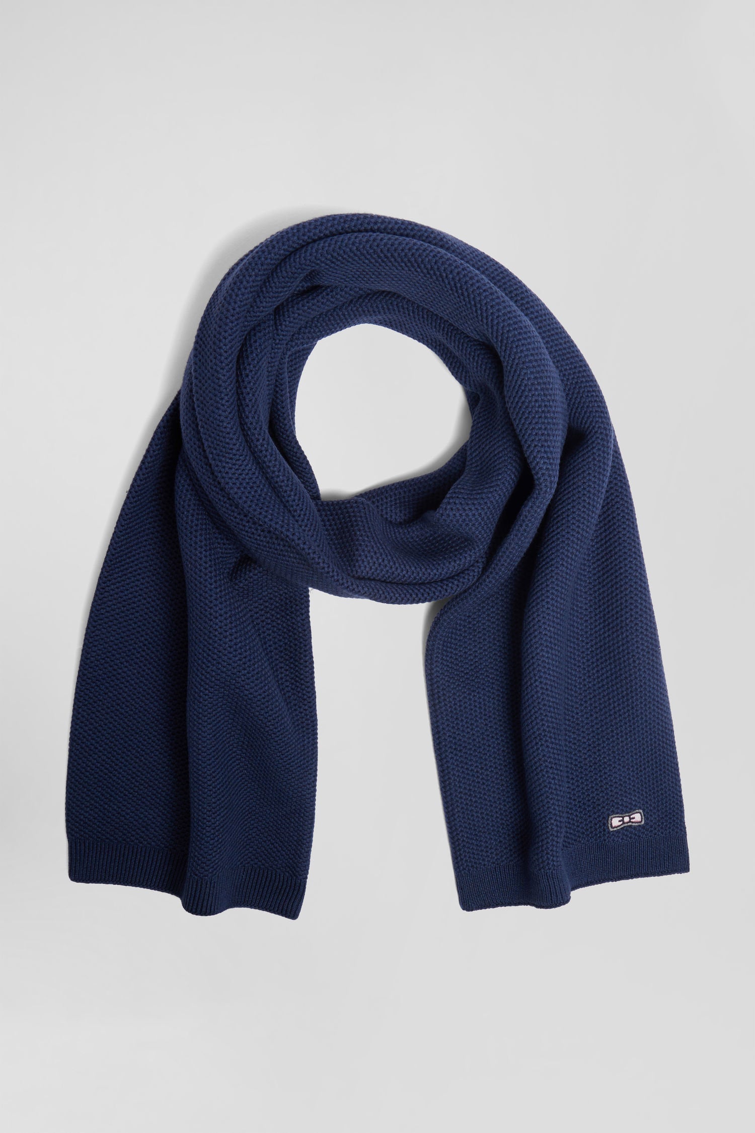 Dark Blue Plain Cotton Scarf_H24ACTEC0002_BLF7_02