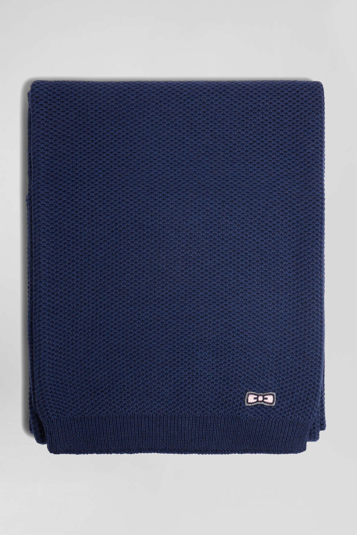 Dark Blue Plain Cotton Scarf_H24ACTEC0002_BLF7_03