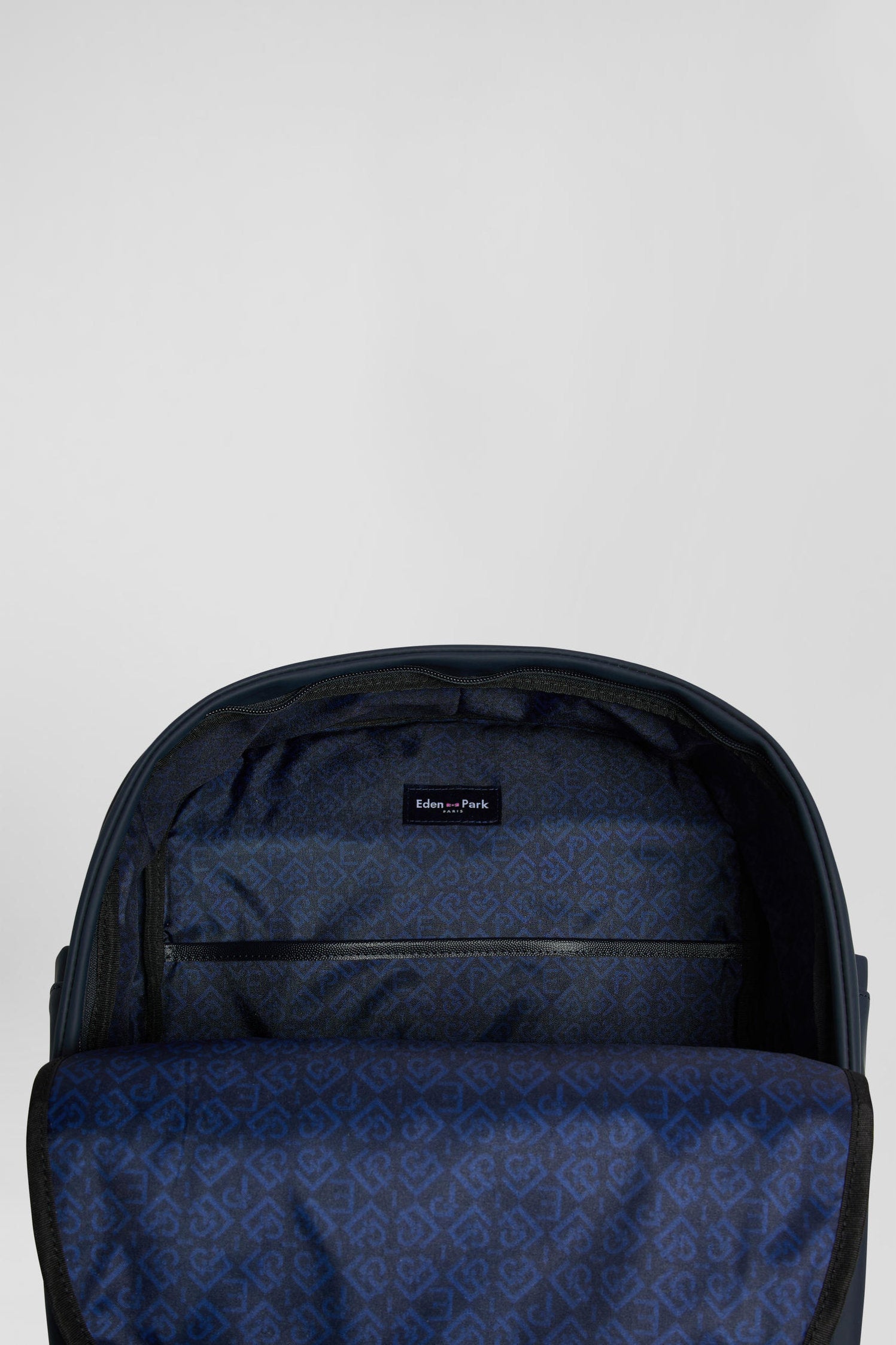 Navy Blue Backpack With Eden Park Rugby Screen-Print_03