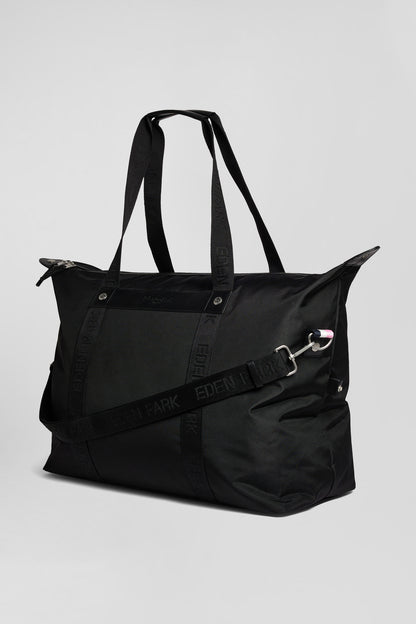 Black Jacquard Eden Park Travel Bag_04