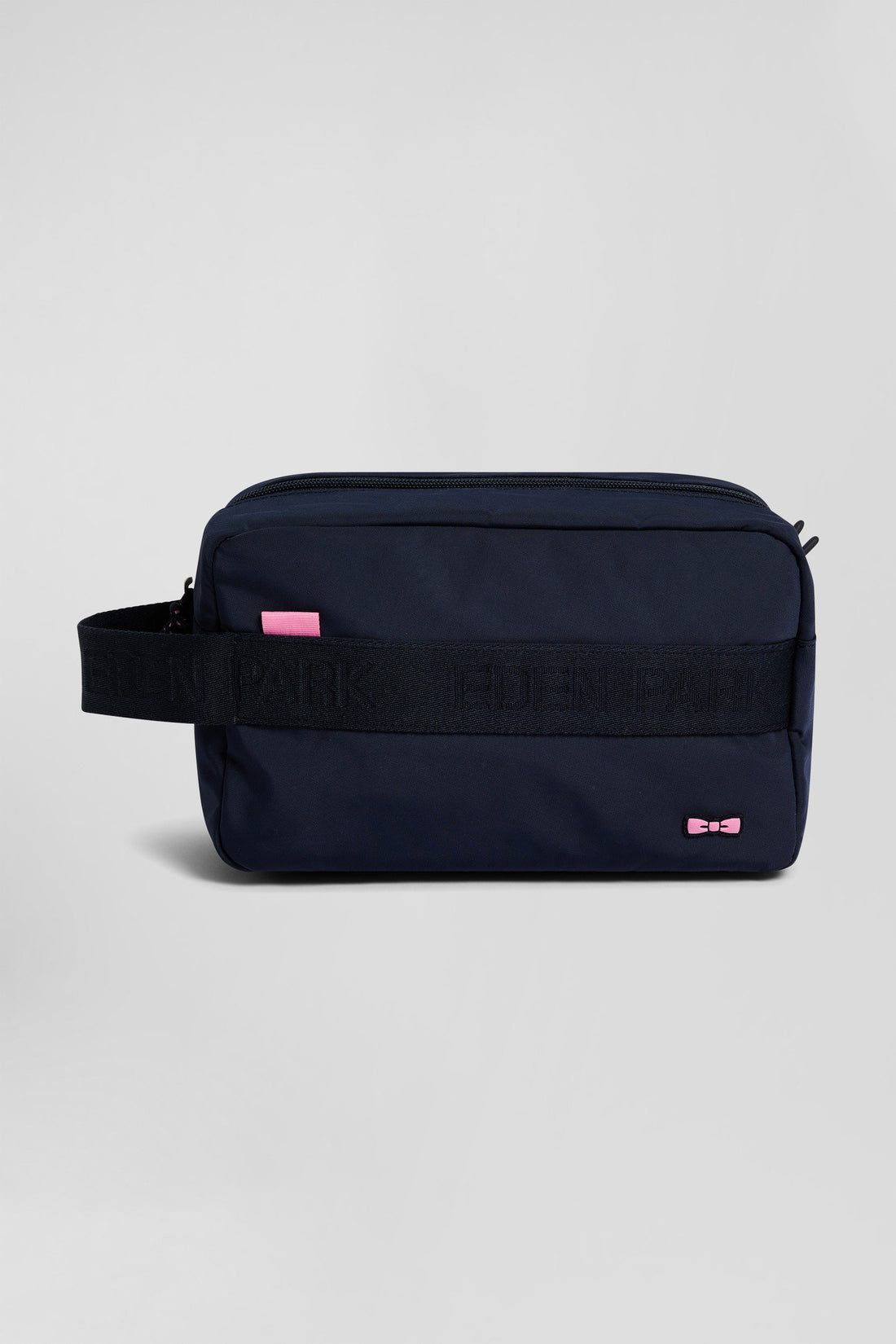 Navy Blue Jacquard Eden Park Toiletry Pouch_01