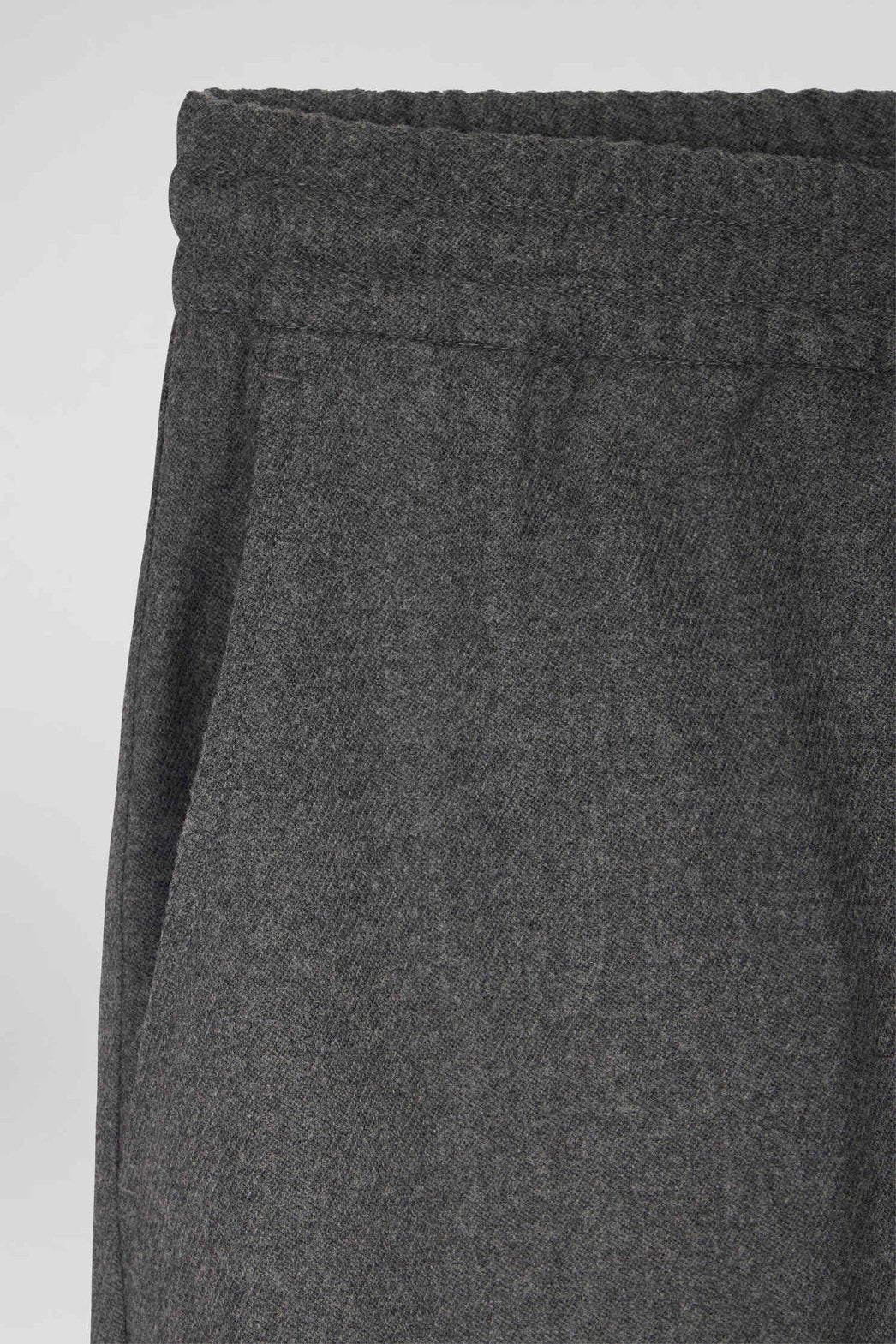 Modern Grey Elastic Waist Trousers_H24BASPA0008_GRM_06