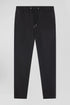 Modern Anthracite Grey Stretch Cotton Elastic Waist Trousers_H24BASPA0017_GRF1_01