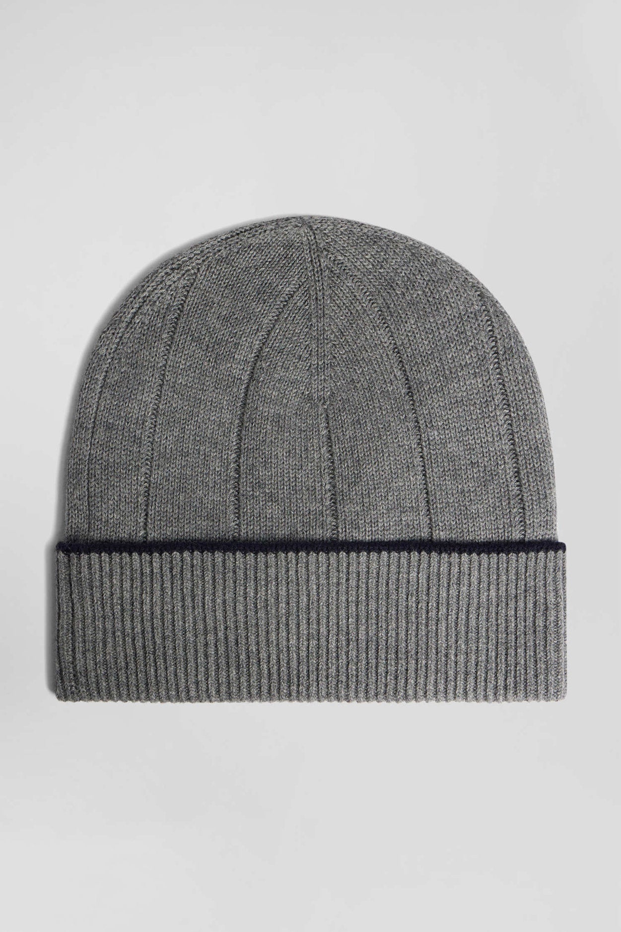 Cotton And Cashmere Beanie With Contrasting Trim_02