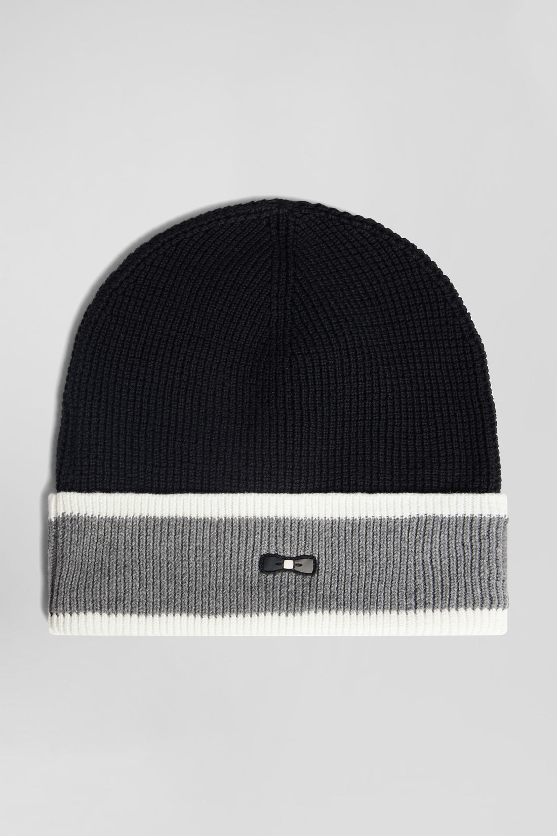 Black Cotton Ep10 Jacquard Beanie_H24CHABN0010_NO_02