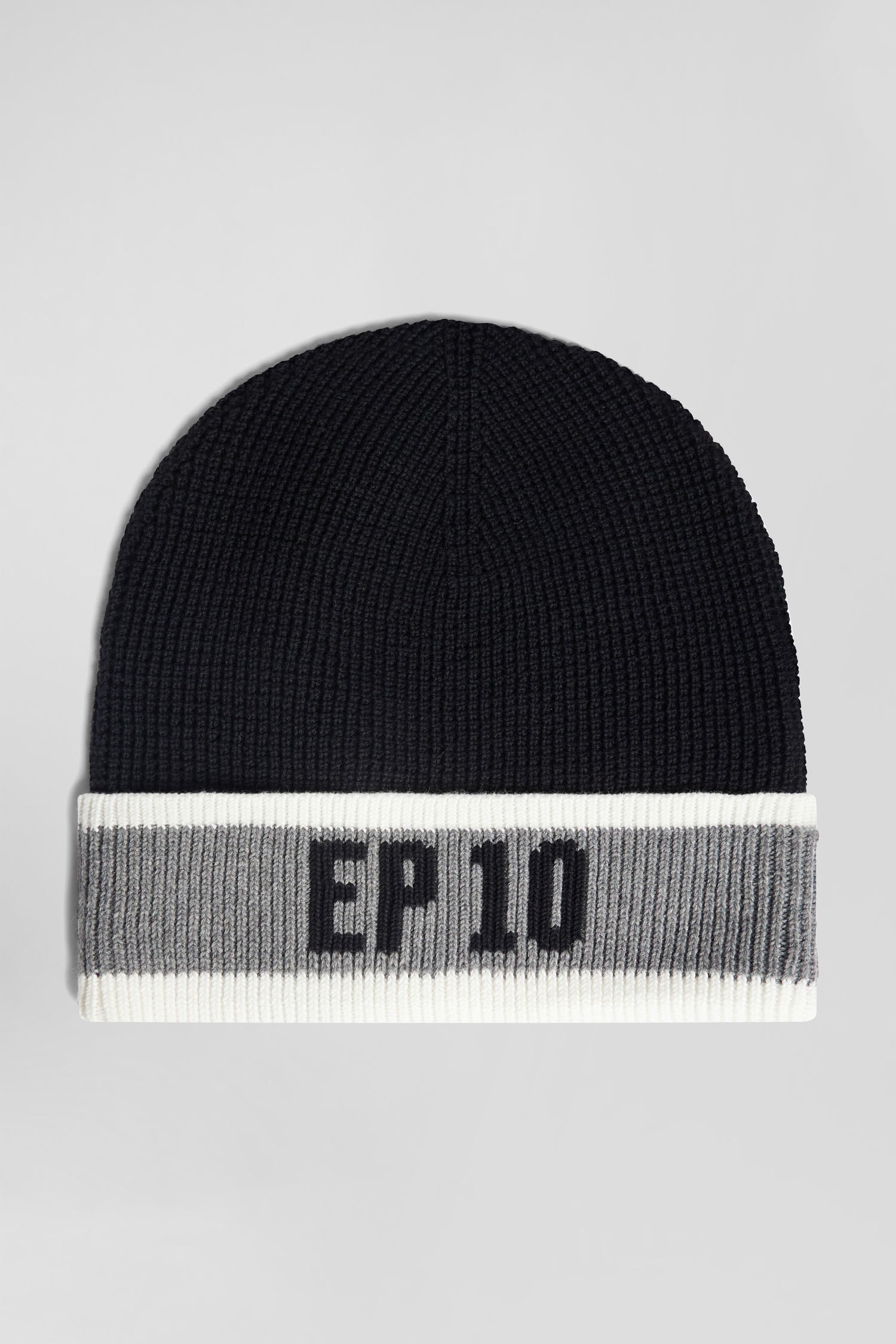 Black Cotton Ep10 Jacquard Beanie_H24CHABN0010_NO_03