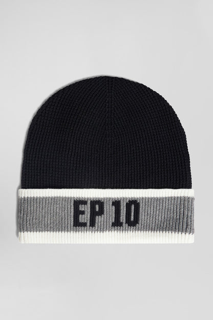 Black Cotton Ep10 Jacquard Beanie_H24CHABN0010_NO_03