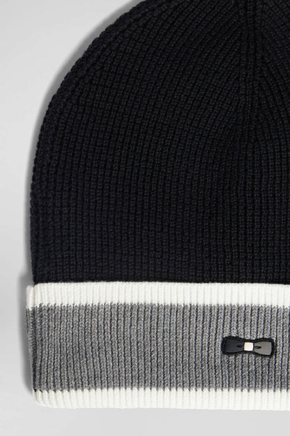 Black Cotton Ep10 Jacquard Beanie_H24CHABN0010_NO_04