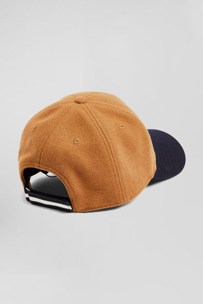 Camel Wool Blend Cap With 10 Embroidery_02