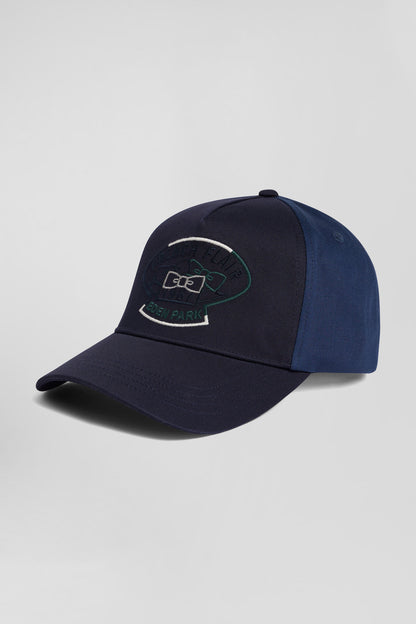 Dark Blue Bicolour Cotton Cap_02