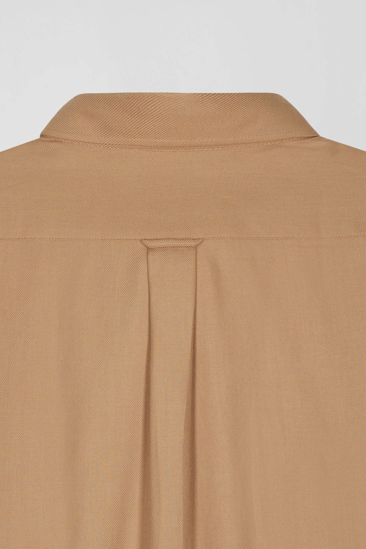 Regular Camel Cotton and Cashmere Twill Shirt_H24CHECL0049_MAM5_09