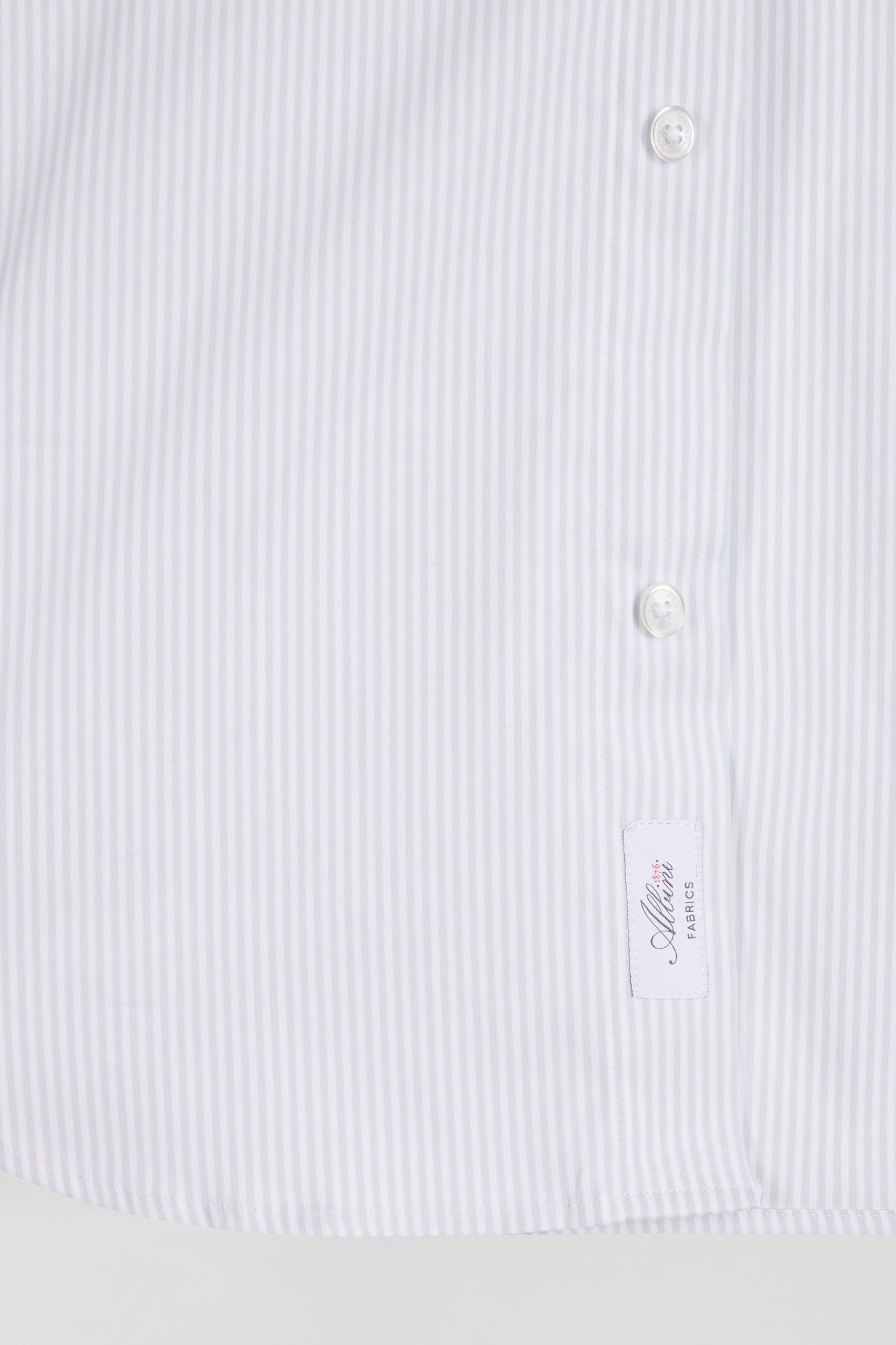 Regular Green Cotton Poplin Shirt with Baton Stripes_H24CHECL0052_VEC19_08