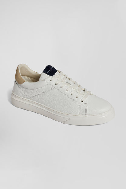 White Low-Top Leather Sneakers_04