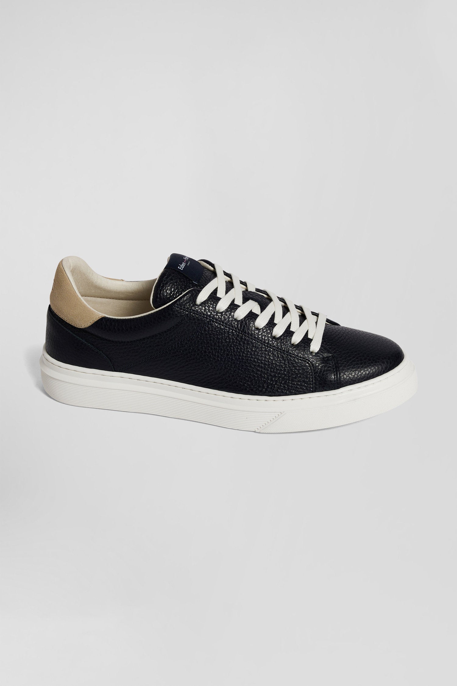 Navy Low-Top Leather Sneakers_02