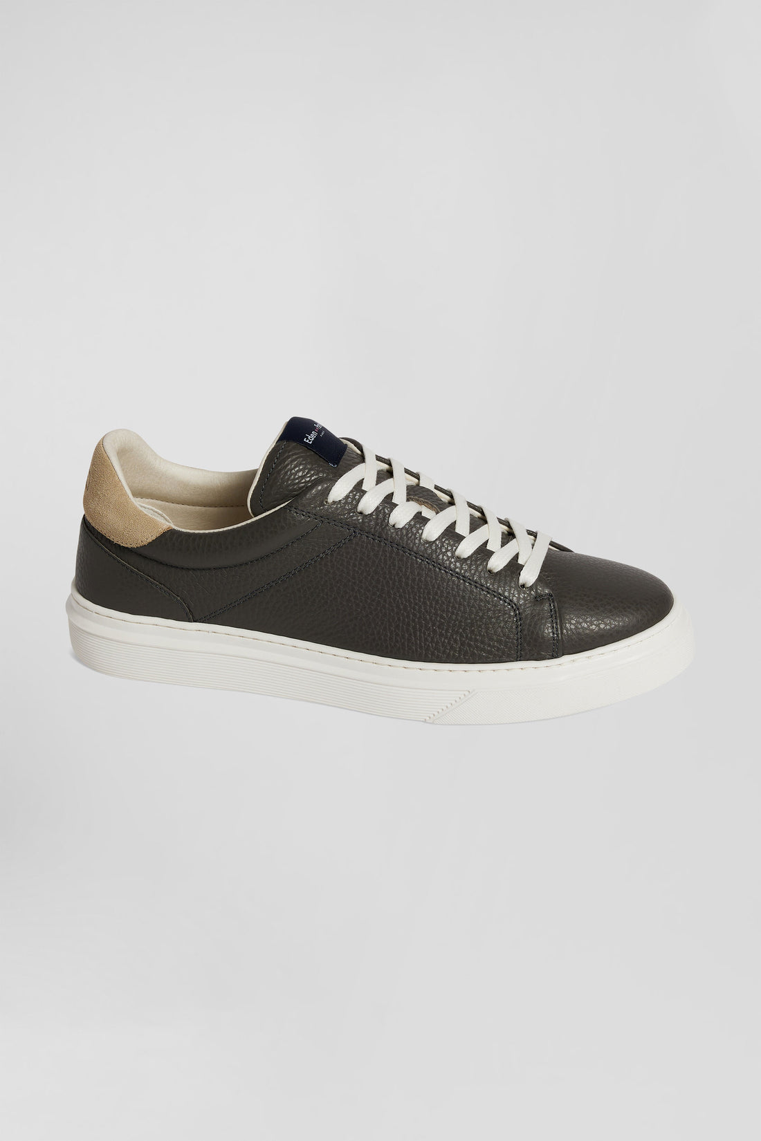 Anthracite Grey Low-Top Leather Sneakers_02