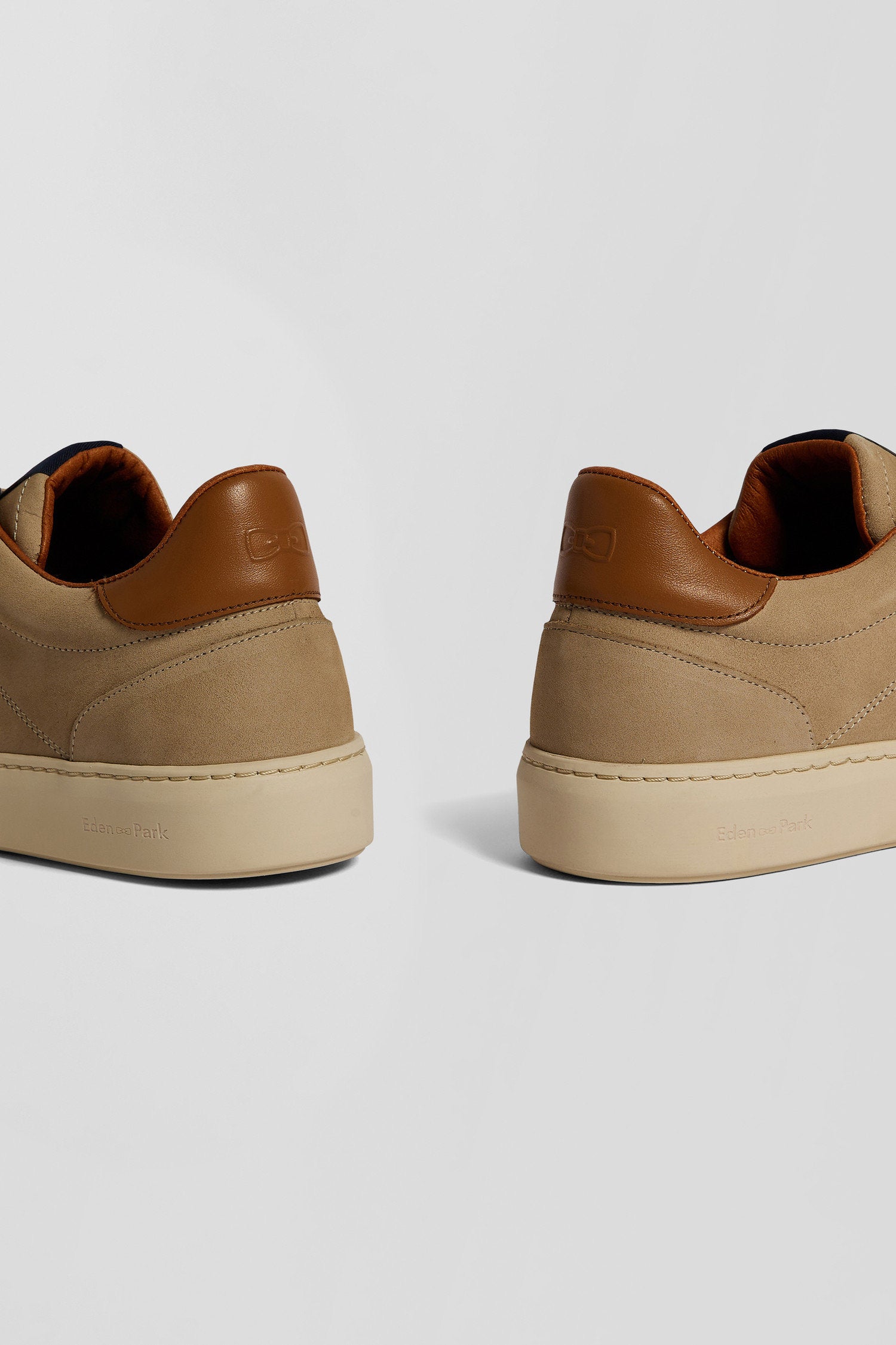 Khaki Grained Leather Low-Top Sneakers_06