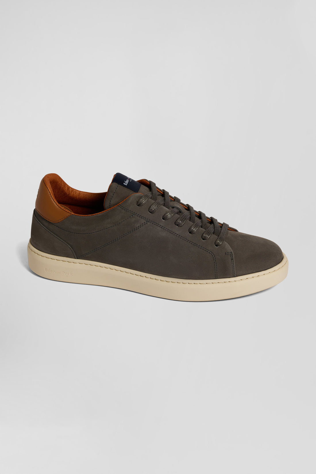 Anthracite Grey Grained Leather Low-Top Sneakers_02