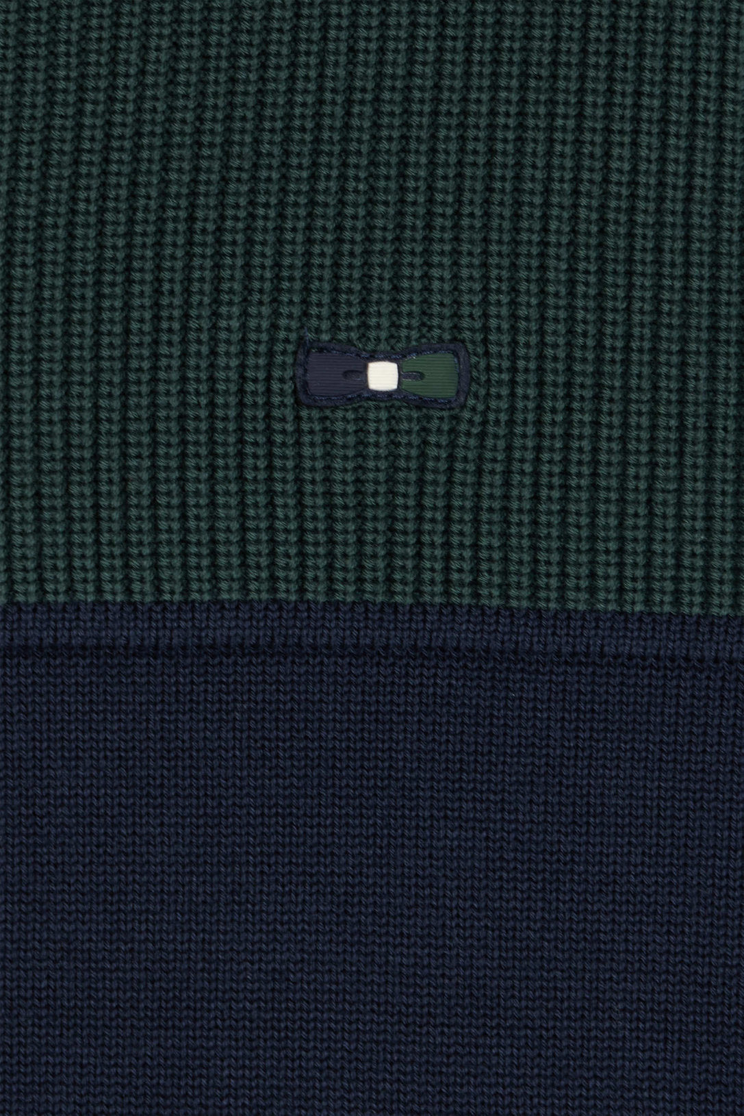 Regular Navy Blue and Green Cotton High Collar Zipped Cardigan_H24MAICA0010_VEF_08