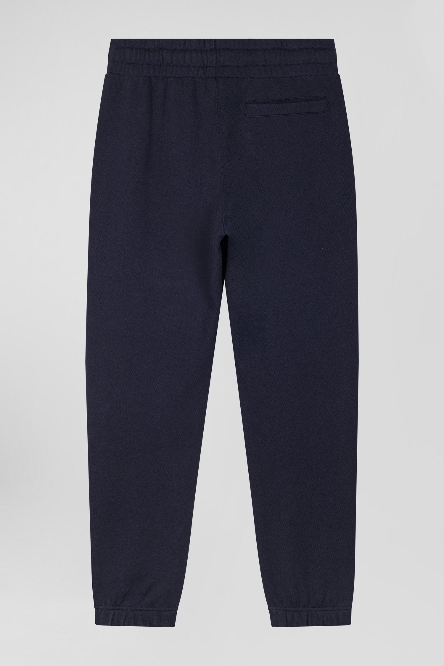 Regular Navy Blue Brushed Fleece Jogging Bottoms_05