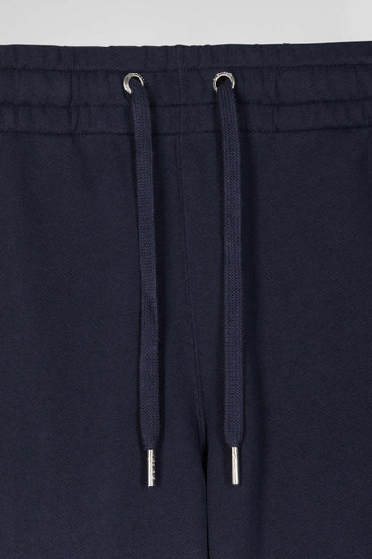 Regular Navy Blue Brushed Fleece Jogging Bottoms_07