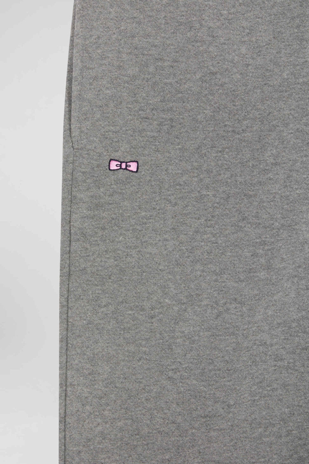 Regular Grey Brushed Fleece Jogging Bottoms_03