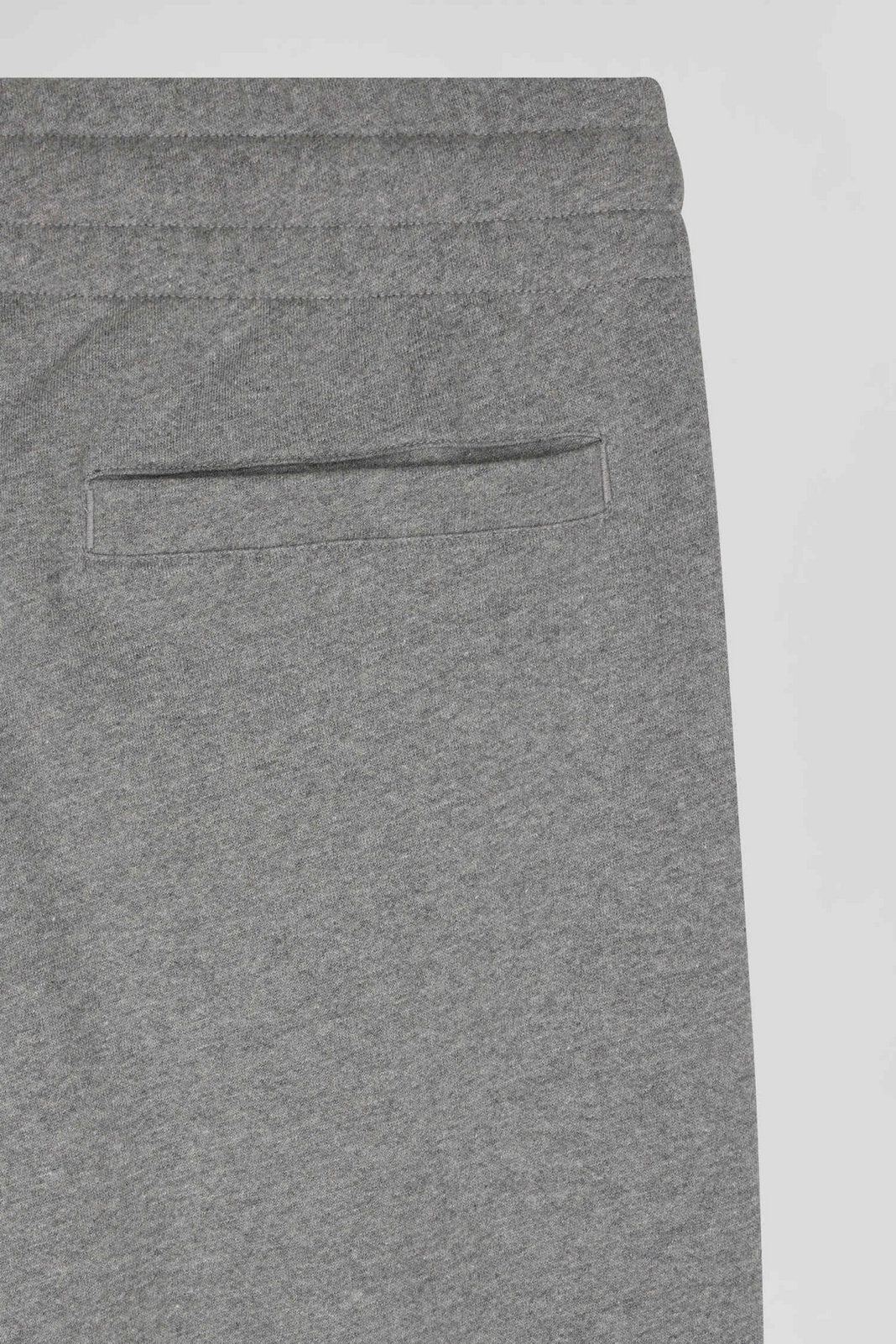 Regular Grey Brushed Fleece Jogging Bottoms_04