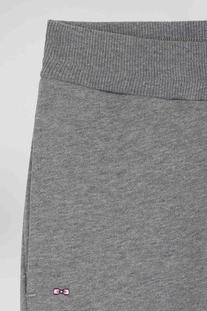 Regular Grey Brushed Cotton Fleece Jogging Bottoms_06