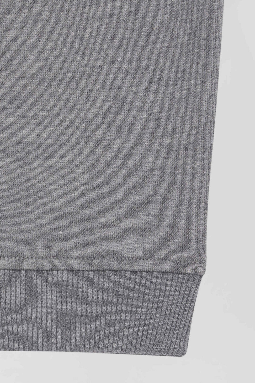 Regular Grey Brushed Cotton Fleece Jogging Bottoms_07