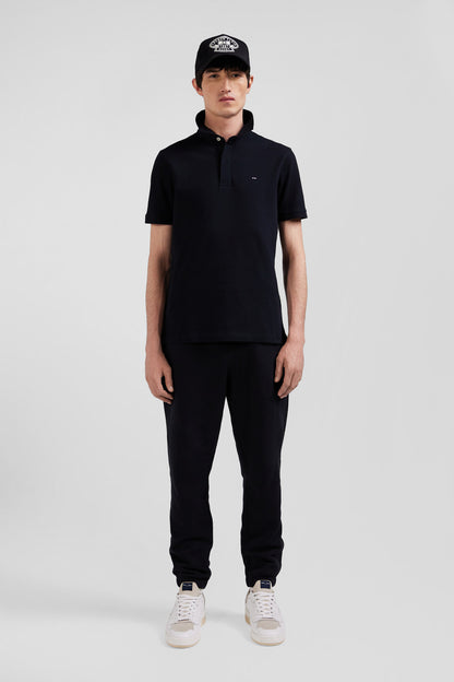 Slim Black Short-Sleeved Cotton PiquŽ Polo Shirt_02