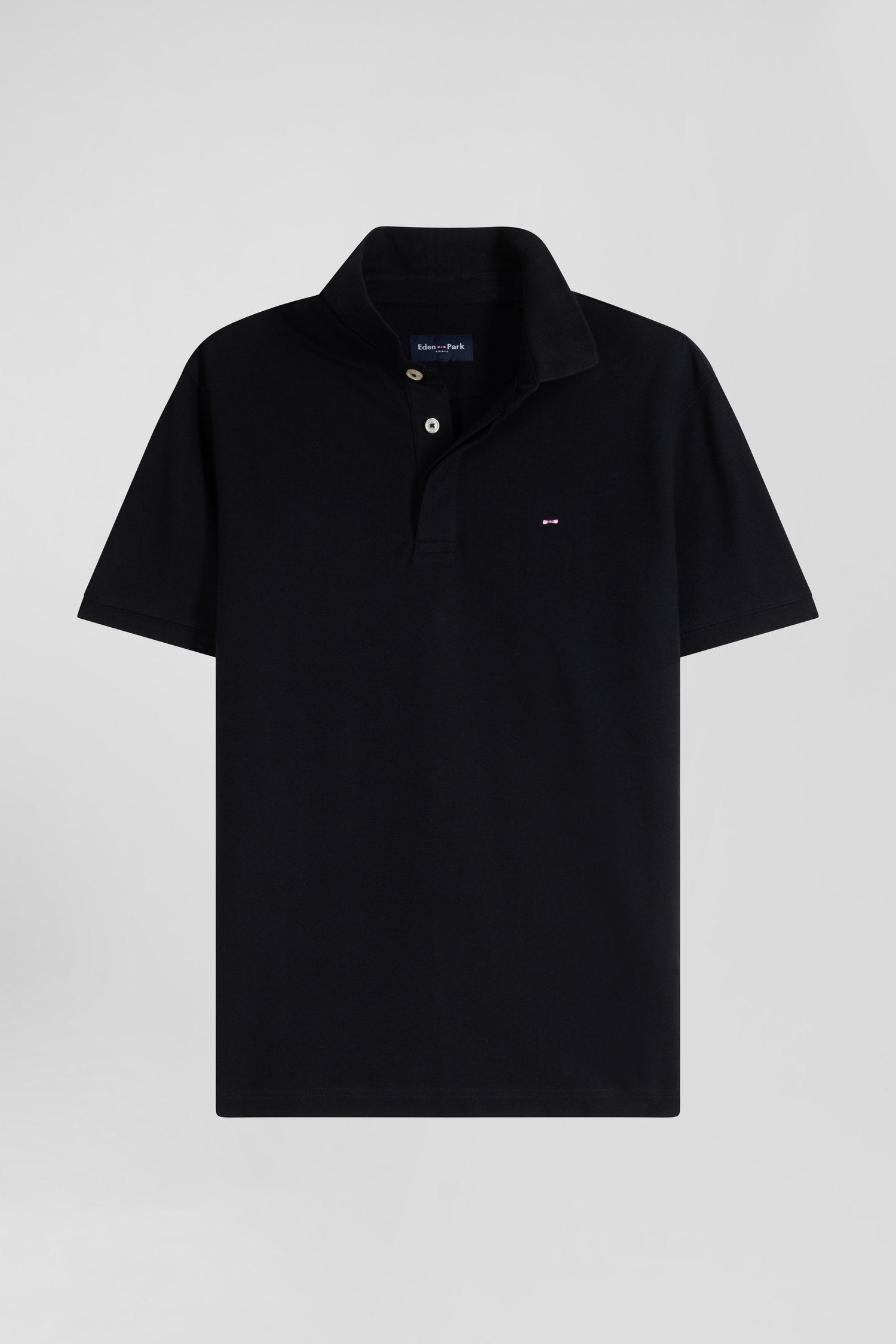 Slim Black Short-Sleeved Cotton PiquŽ Polo Shirt_04