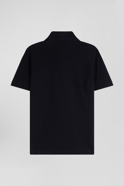 Slim Black Short-Sleeved Cotton PiquŽ Polo Shirt_05